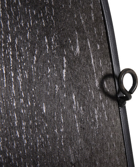 HomeMarkt Mixed Art Black Wooden 66x100cm