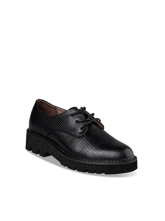 Envie Shoes Women's Synthetic Leather Oxford Shoes Black