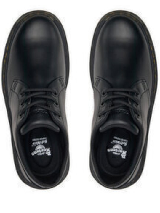 Δερμάτινα Γυναικεία Oxfords σε Μαύρο Χρώμα