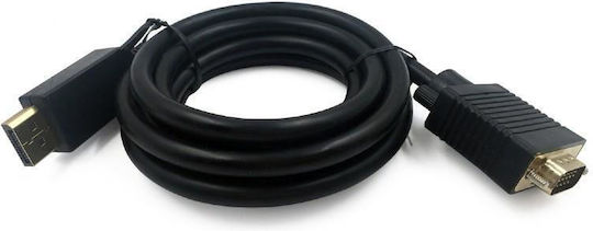 Cablexpert Cable DisplayPort male - VGA male 1.8m Μαύρο (GM-DP-VGA)