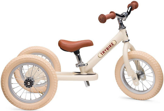 Trybike Kids Tricycle Bicycle Convertible Beige