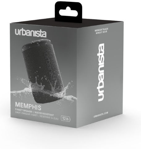 Urbanista Memphis Bluetooth високоговорител 5W с живот на батерията до 12 часа Черен