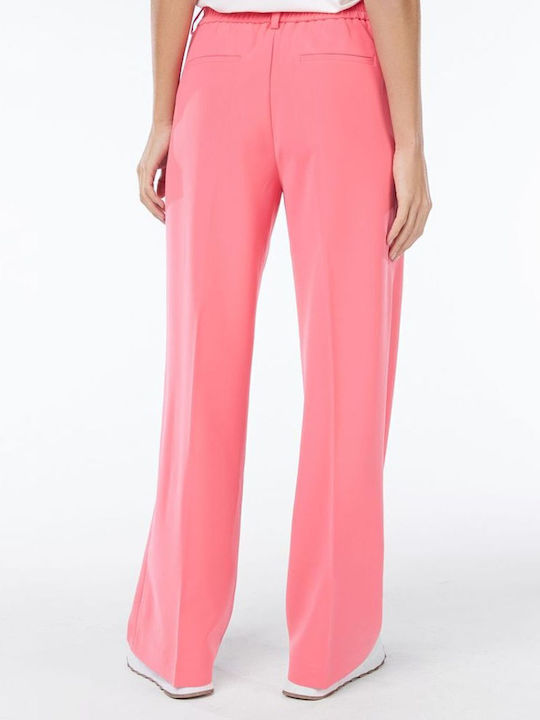 Women's Fabric Trousers Red