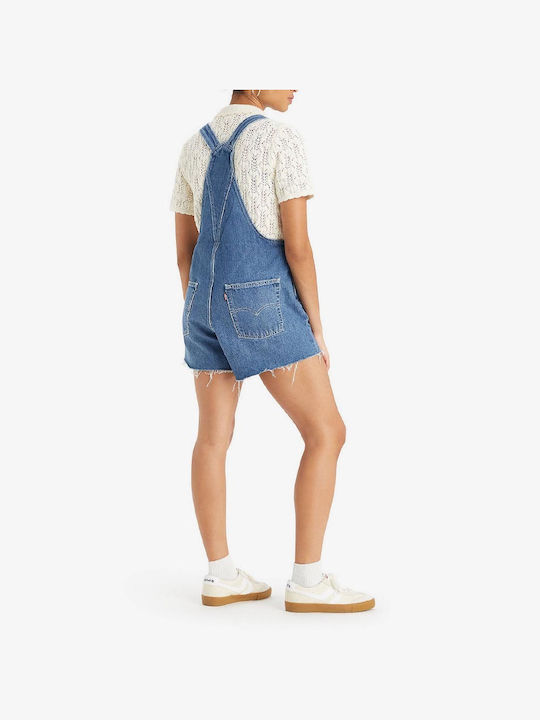 Levis Vintage Shortall Med Indigo-worn In - Mend Me Not 523330050 - Mend Me Not