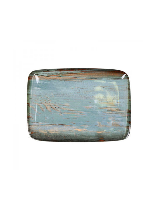 Bonna Platou de Servire Dreptunghiular din Porțelan Multicoloră 23x16buc 1buc