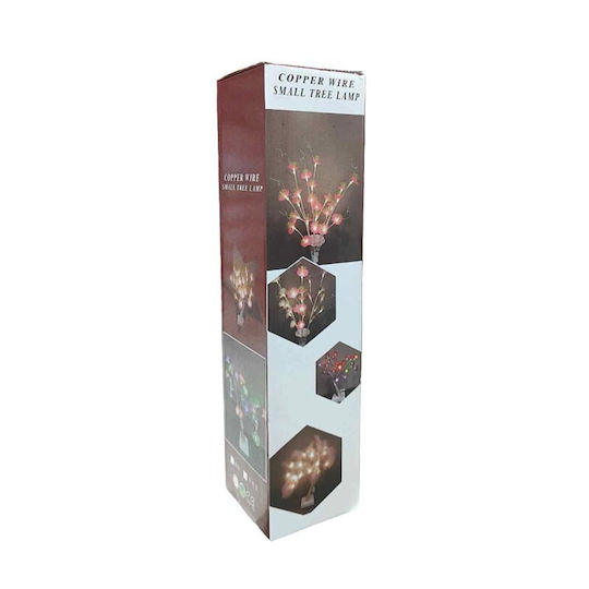 Christmas Decorative Illuminated Tree Electric Copper Flowers Thermo