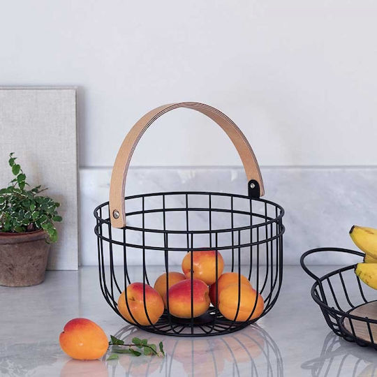 Lacor Obstschale Metallisch Schwarz 25.2x17.7cm