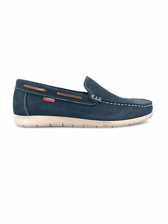 Luisetti 37200 (blue Leather) Men's Moccasins