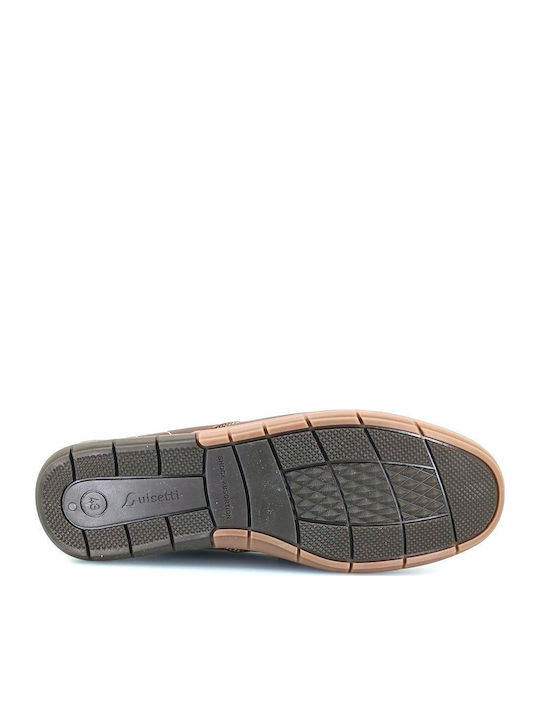 Luisetti 29300 (Cognac Leather) Men's Moccasins