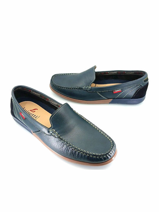 Luisetti 29300 (μπλε Δέρμα) Ανδρικά Μοκασίνια