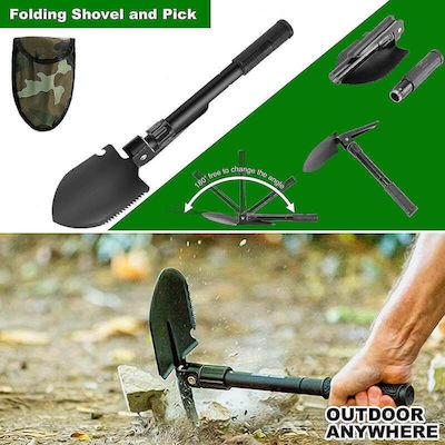 Πτυσσόμενο Μεταλλικό Hand Shovel with Handle Z794300