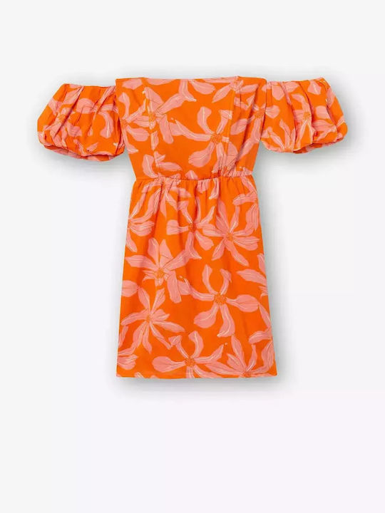 Summer Mini Dress Orange