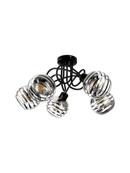 Adviti Pendant Light Black with Socket E27 71cm