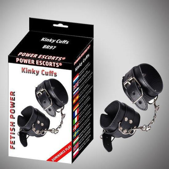 Power Escorts Χειροπέδες σε Μαύρο Χρώμα
