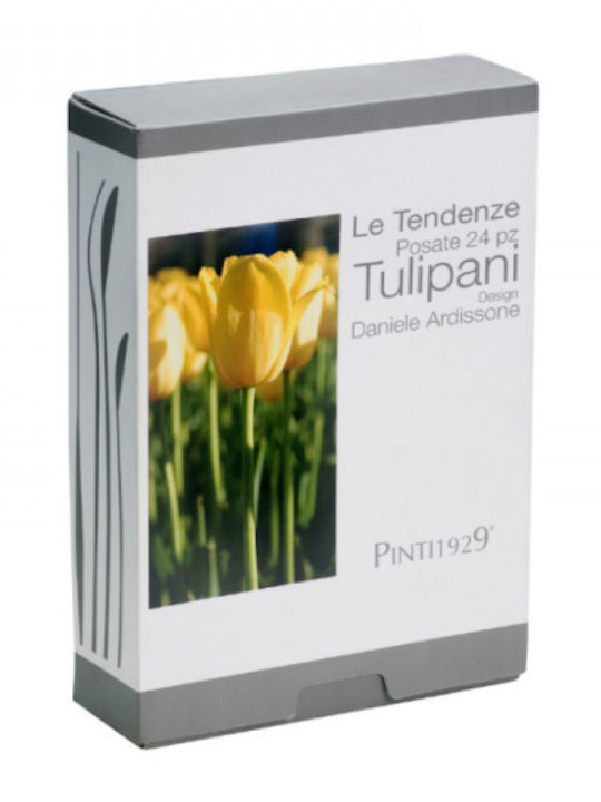 Pintinox Set de Tacâmuri Inoxidabil Argintiu 24buc