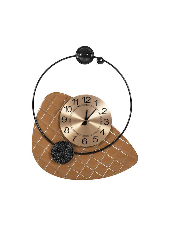 HomeMarkt Wall Clock Metallic Gold Ø50cm