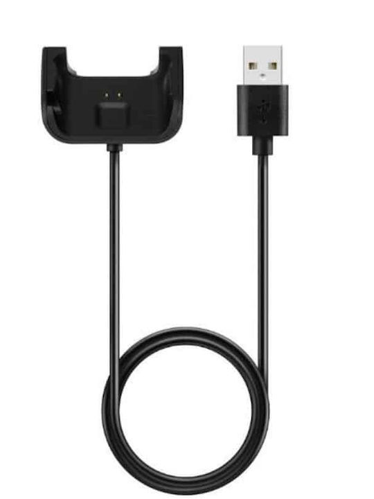 Cablu de încărcare și transfer de date Edman cu dock magnetic pentru Xiaomi Huami Amazfit Bip / Bip Lite / Bip Youth Smartwatch 1m, negru