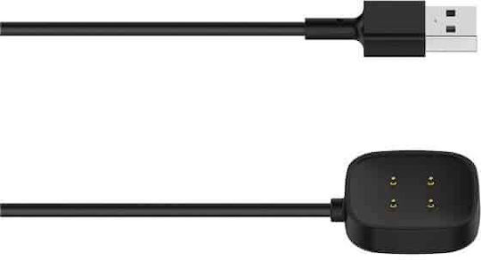 Edman Charging Cable For Fitbit Versa 3/versa4/sense 1/2, Black