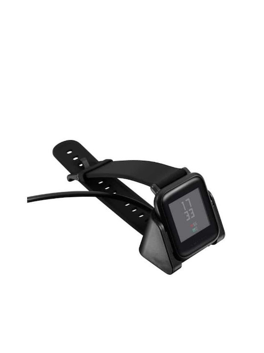 Cablu de încărcare și transfer de date Edman cu dock magnetic pentru Xiaomi Huami Amazfit Bip / Bip Lite / Bip Youth Smartwatch 1m, negru