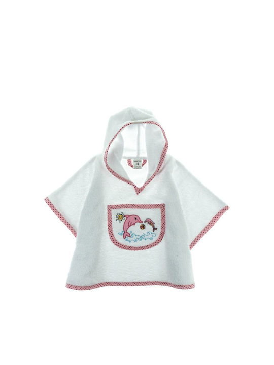 Children's bathrobe - cape 2-3y Ramel Pink Dolphin 28768