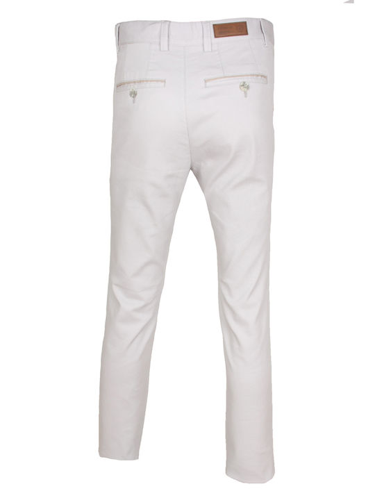 Stefansxxl Men's Trousers Elastic White