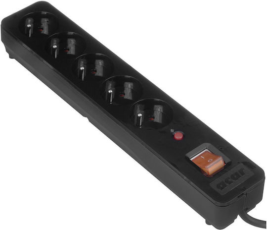 Acar Power Strip 5 Positions with Cable 5m