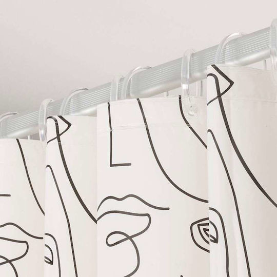 Sealskin Perdea de Baie 180x200cm Negru