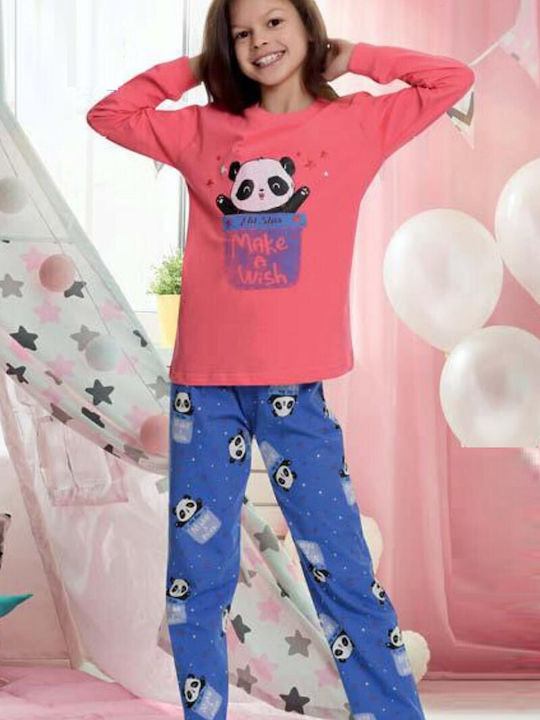 Elit Star Kids Pyjamas Summer Cotton Coral