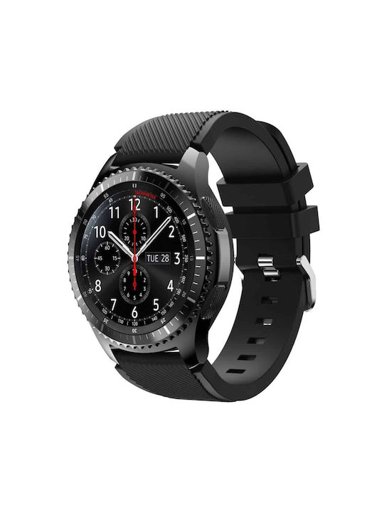 Edman Λουράκι Σιλικόνης Μαύρο (Galaxy Watch (46mm) / Gear S3)