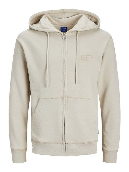 Jack&jones Jorfaded Sweat Zip Hood 12252112.moonbeam