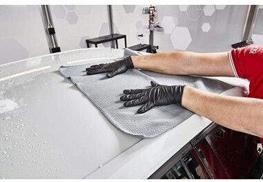 GTECHNIQ Lavetă Din Microfibră Pentru Uscarea Tapițeriei - Piele A Mașinii Gri 60x60cm