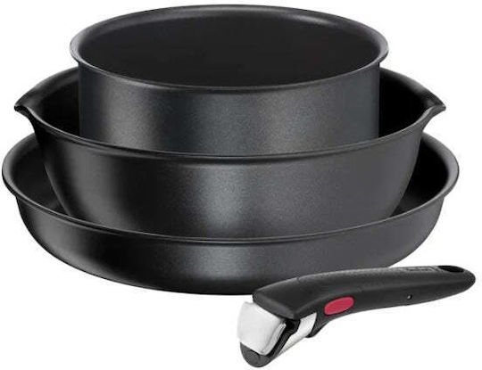 Tefal Ingenio Daily Chef Aluminum Pans Set 4 Pieces Tefal Ingenio Daily Chef Aluminum Pans Set 4 Pieces