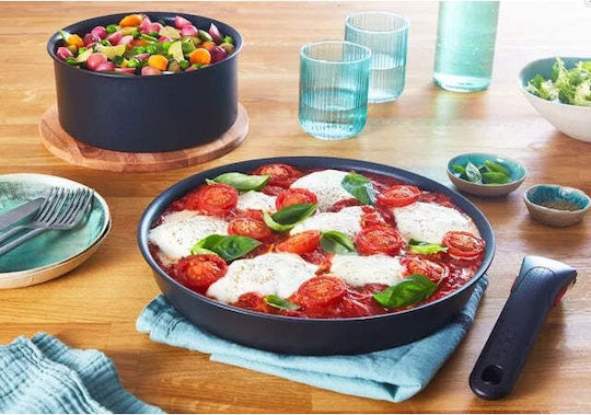Tefal Ingenio Daily Chef Комплект Съдове За Готвене От Алуминий Черен С Незалепващо Покритие 3 Части