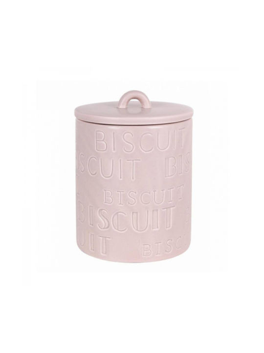 Soler Hispania Caseta Utilizare Generală Cu Capac Ceramică Roz 15.5x15.5x18cm 1 Bucată