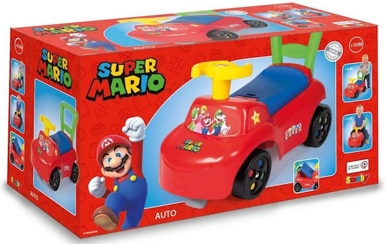 Smoby Super Mario Mașină Ride On Roșie Pentru Peste 10 Luni