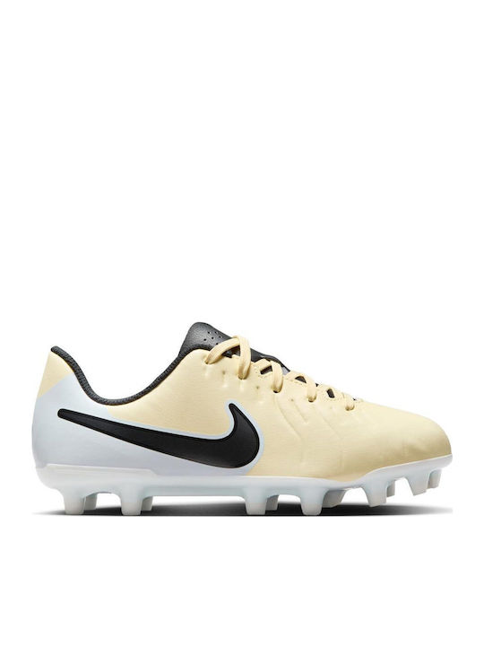 Jr Tiempo Legend 10 Club Fg Mg Fg Mg Kids Soccer Cleats & Shoes Molded Beige