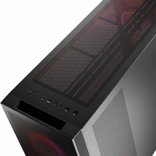 Modecom Volcano Expanse S Apex ARGB Геймърско Midi Tower Компютърна Кутия със Страничен Прозорец Черна