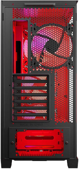 Modecom Volcano Expanse T Apex ARGB Gaming Midi Tower Κουτί Υπολογιστή με Πλαϊνό Παράθυρο Μαύρο