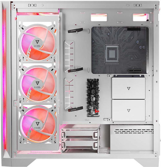 Modecom Volcano Expanse S Apex ARGB Gaming Midi Tower Κουτί Υπολογιστή με Πλαϊνό Παράθυρο Λευκό