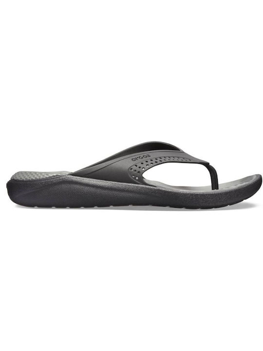 Crocs Literide Ανδρικές Σαγιονάρες Μαύρες