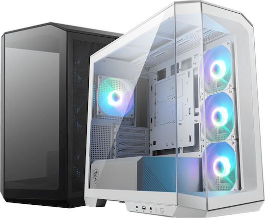 MSI MAG Pano M100R Gaming Mikro-Turm Computergehäuse mit Seitenfenster Schwarz