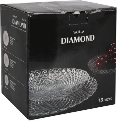 Soler Hispania Transparent Porțelan Set de Vase 18buc