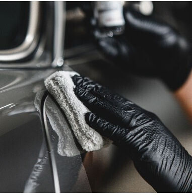 GTECHNIQ Tuch Mikrofaser Reinigung für Kunststoffe im Innenbereich - Armaturenbrett Auto 280gsm Grau