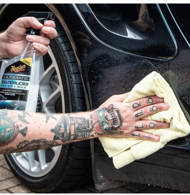 Meguiar's Supreme Tücher Mikrofaser Reinigung für Kunststoffe im Innenbereich - Armaturenbrett Auto Gelb 60x40cm 6Stück