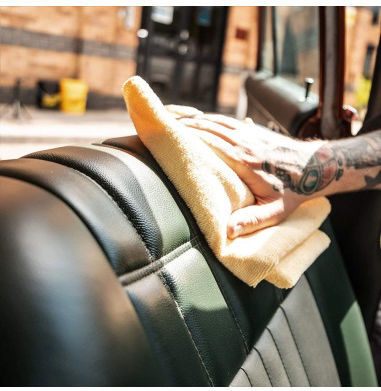 Meguiar's Supreme Tücher Mikrofaser Reinigung für Kunststoffe im Innenbereich - Armaturenbrett Auto Gelb 60x40cm 6Stück