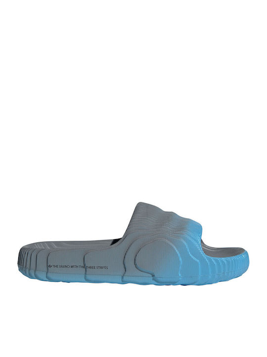 Adidas Adilette 22 Men's Flip Flops Grey Red Blue