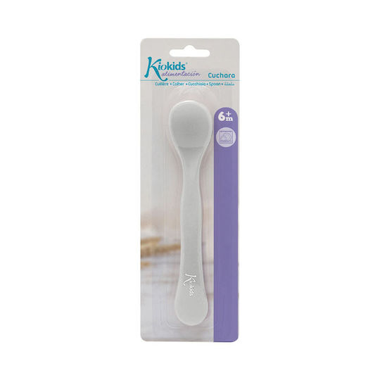 Kiokids Baby Spoon Grey pentru 6+luni 3810