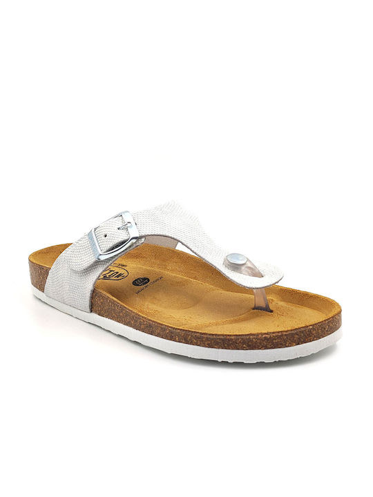 Plakton Leather Women's Sandals White