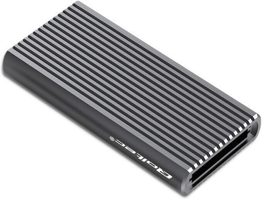 Qoltec Case for Hard Drive M.2 PCI Express / SATA III with Connection Type-C Gray