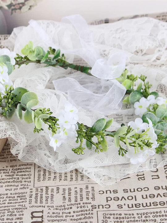 Hairband Garland With Flowers Bow Adjustable Boho